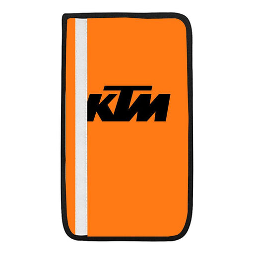 orange ktm racing logo black Car seat belt cover