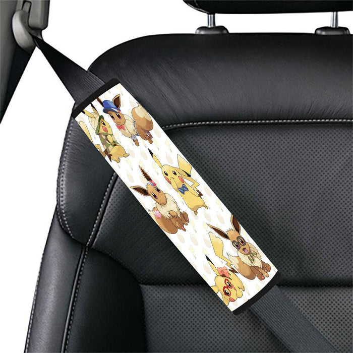 pikachu and eevee pokemon Car seat belt cover