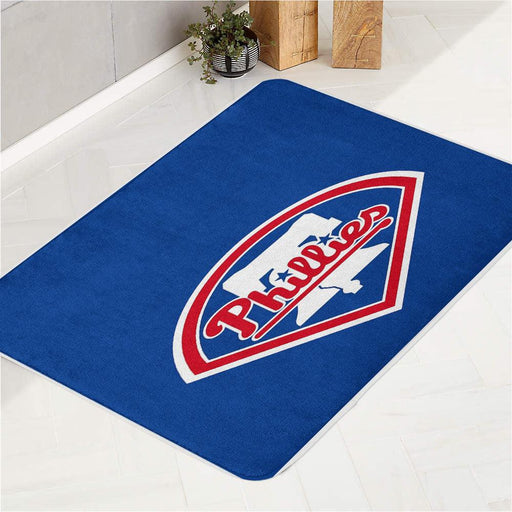 phillies logo baseball mlb bath rugs