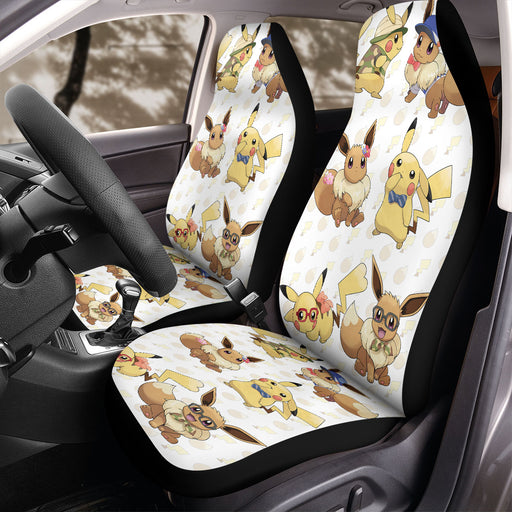 pikachu and eevee pokemon Car Seat Covers