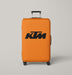 orange ktm racing logo black Luggage Covers | Suitcase