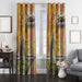 orange rockstar energy drinks window Curtain