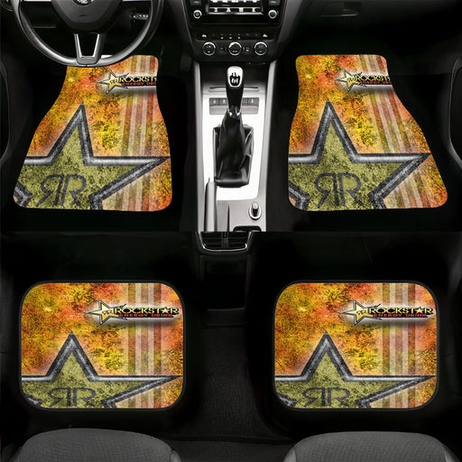 orange rockstar energy drinks Car floor mats Universal fit