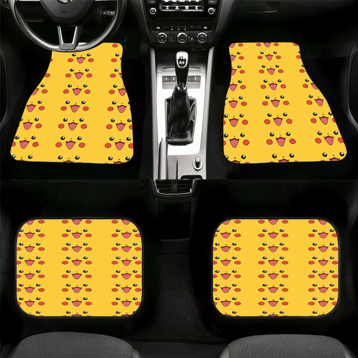 pikachu fase emoticons cute Car floor mats Universal fit