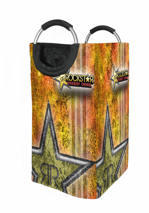 orange rockstar energy drinks Laundry Hamper | Laundry Basket