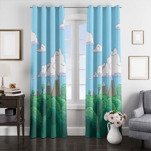 popular place adventure time window curtains