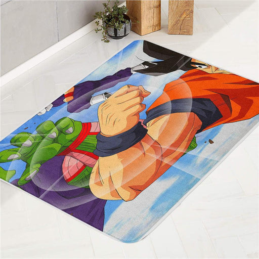 piccolo vs goku bath rugs