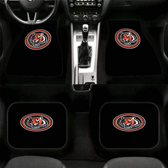 orange tigers logo football Car floor mats Universal fit