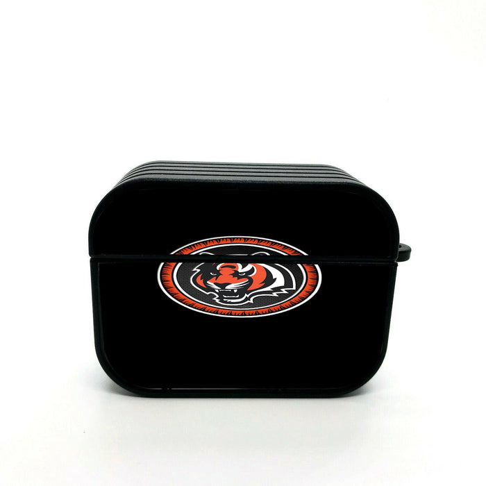 orange tigers logo football airpod case