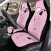 pink courage the cowardly dog cartoon network Car Seat Covers