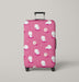 pink candy and white pets Luggage Cover | suitcase