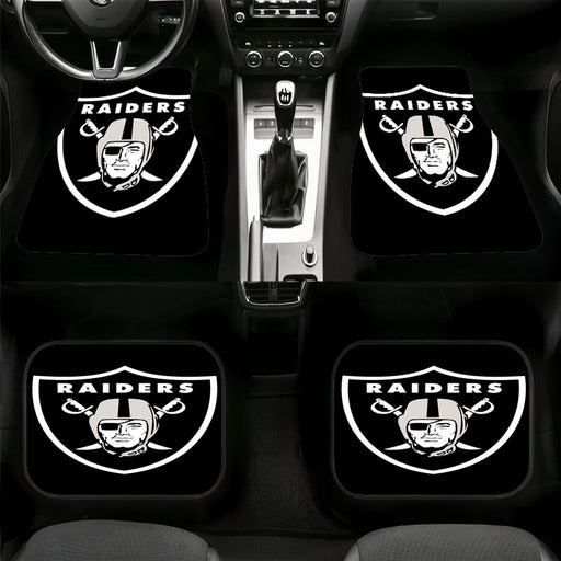 original logo of oakland raiders Car floor mats Universal fit