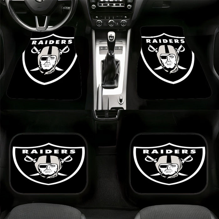 original logo of oakland raiders Car floor mats Universal fit