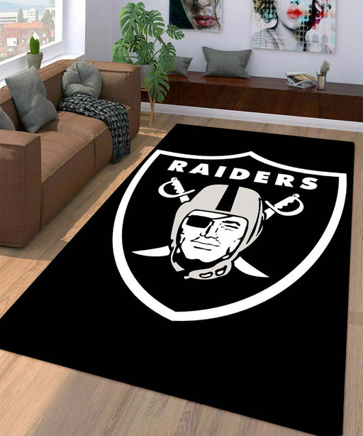 original logo of oakland raiders Living room carpet rugs