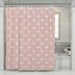 pink pastel love pattern shower curtains