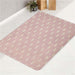 pink pastel love pattern bath rugs