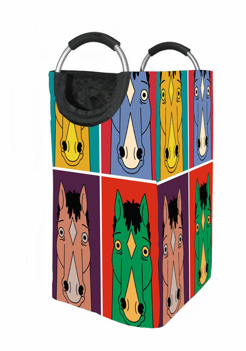 potrait bojack horseman Laundry Hamper | Laundry Basket