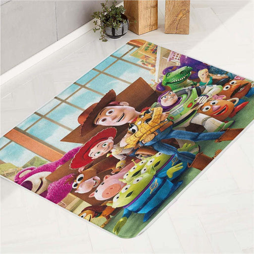 out from the box of toys toy story bath rugs