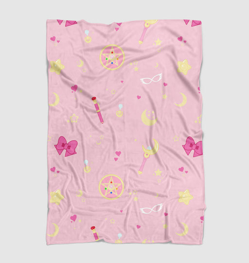 pink sailor moon stuf series Ultra soft fleece blanket