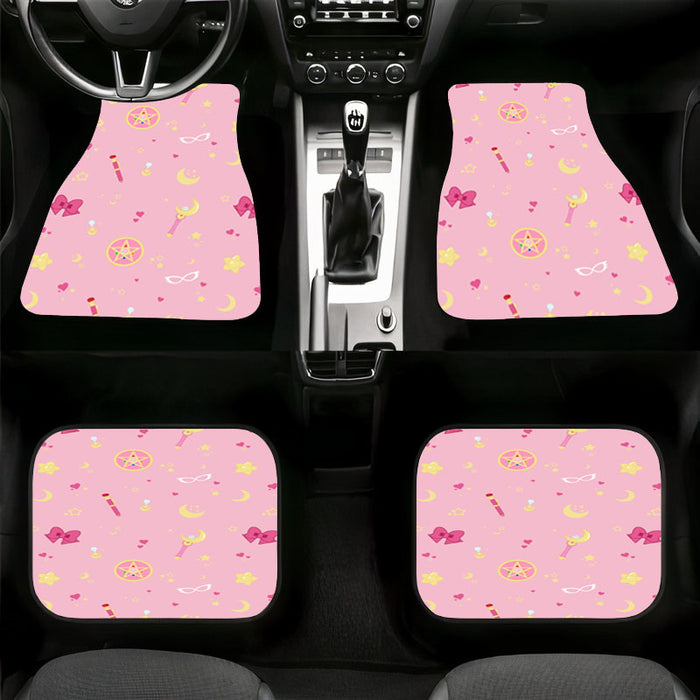 pink sailor moon stuf series Car floor mats Universal fit