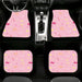 pink sailor moon stuf series Car floor mats Universal fit