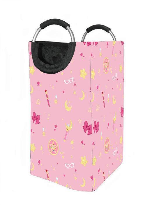 pink sailor moon stuf series Laundry Hamper | Laundry Basket