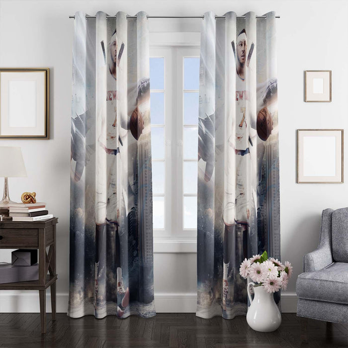 over light new york knicks player window Curtain