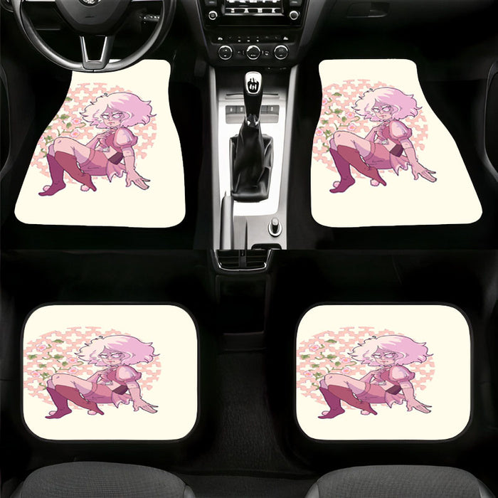 pixels rose quartz Car floor mats Universal fit