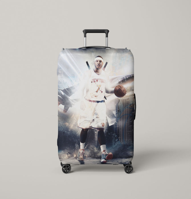 over light new york knicks player Luggage Covers | Suitcase