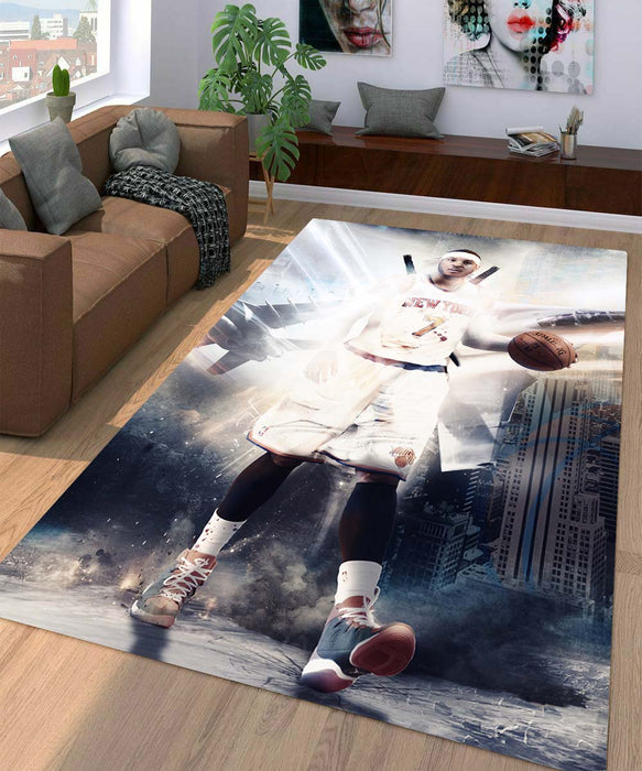 over light new york knicks player Living room carpet rugs