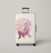 pixels rose quartz Luggage Covers | Suitcase