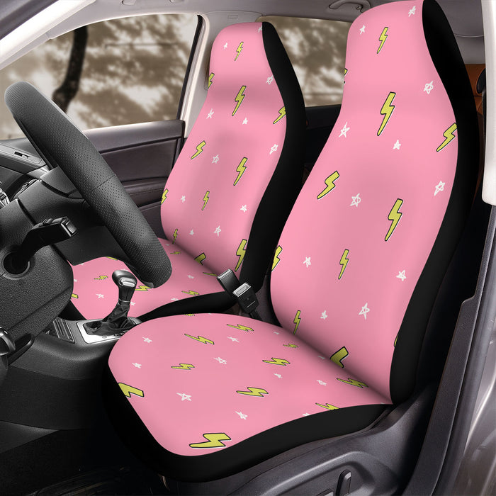 pink star thunder Car Seat Covers