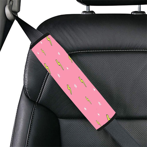 pink star thunder Car seat belt cover