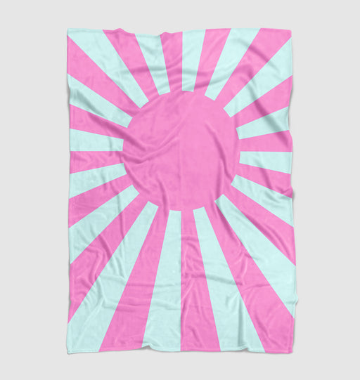 pink vaporwave shining shapes Ultra soft fleece blanket