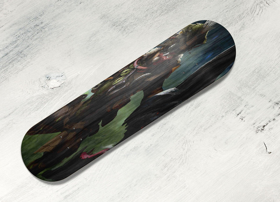 painting of bloodhound and enemy Skateboard decks