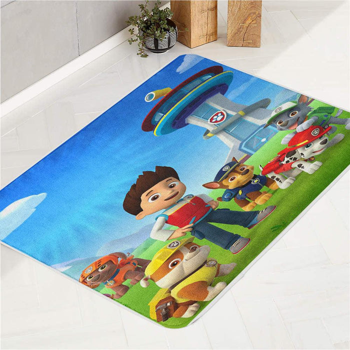 place of the dogs paw patrol bath rugs