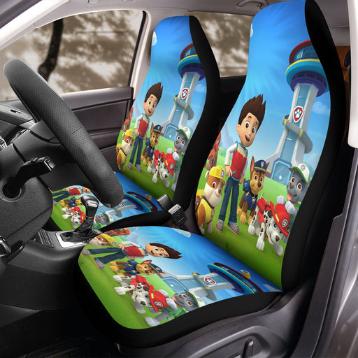 place of the dogs paw patrol Car Seat Covers