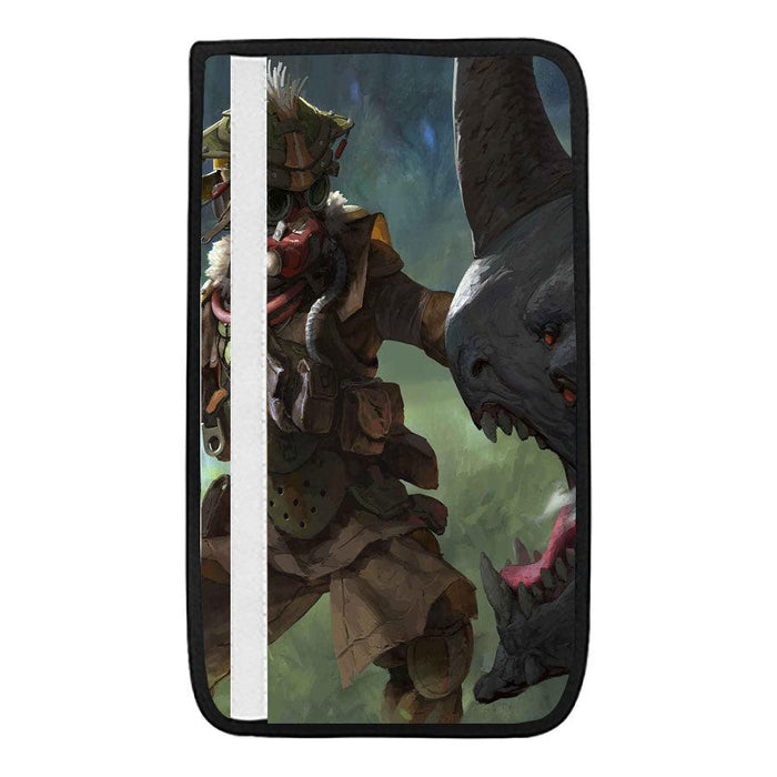 painting of bloodhound and enemy Car seat belt cover