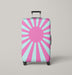 pink vaporwave shining shapes Luggage Cover | suitcase