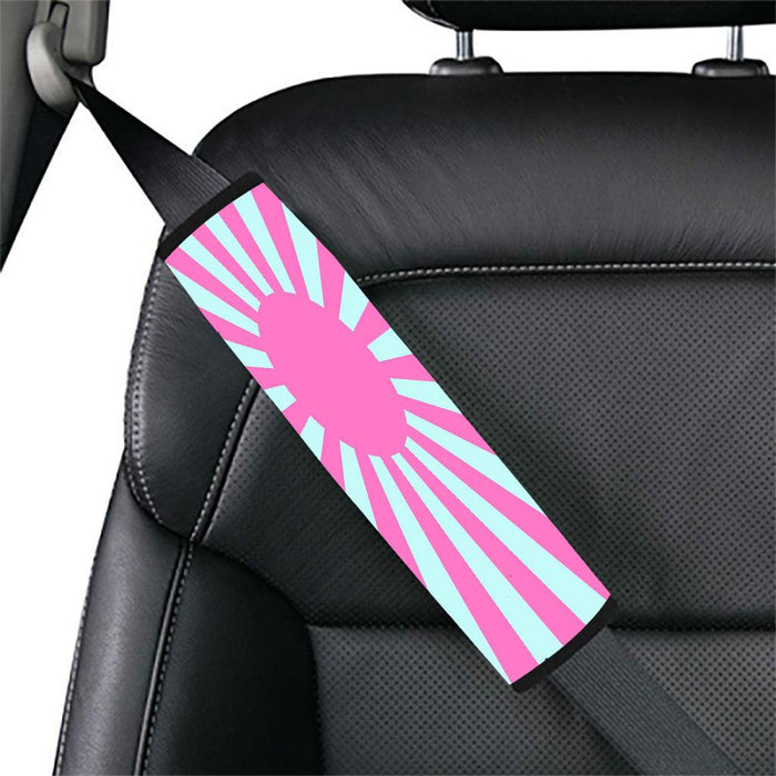 pink vaporwave shining shapes Car seat belt cover