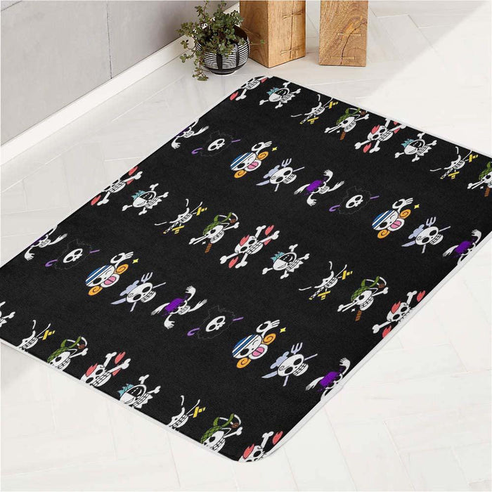 pirates flag of one piece bath rugs