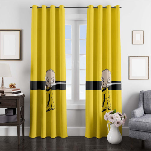 parody of kill bill by family guy window Curtain