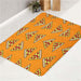 pizza cartoon pattern delicious bath rugs