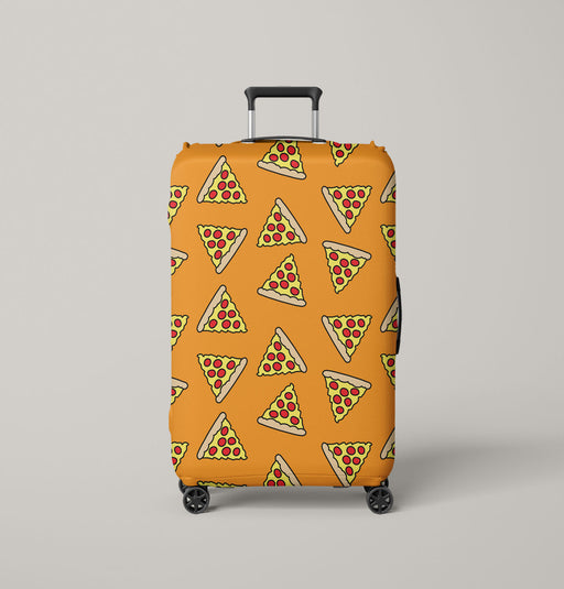 pizza cartoon pattern delicious Luggage Cover | suitcase