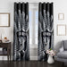 pattern glove of raiders football team window Curtain