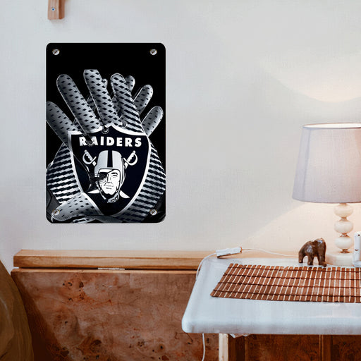 pattern glove of raiders football team Poster Metal print wall art