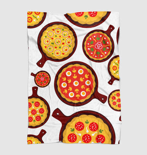 pizza fast food italian food Ultra soft fleece blanket