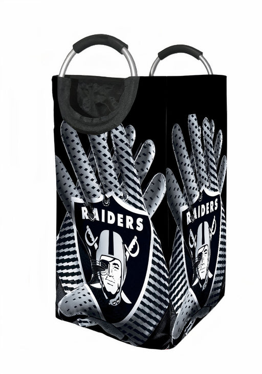 pattern glove of raiders football team Laundry Hamper | Laundry Basket