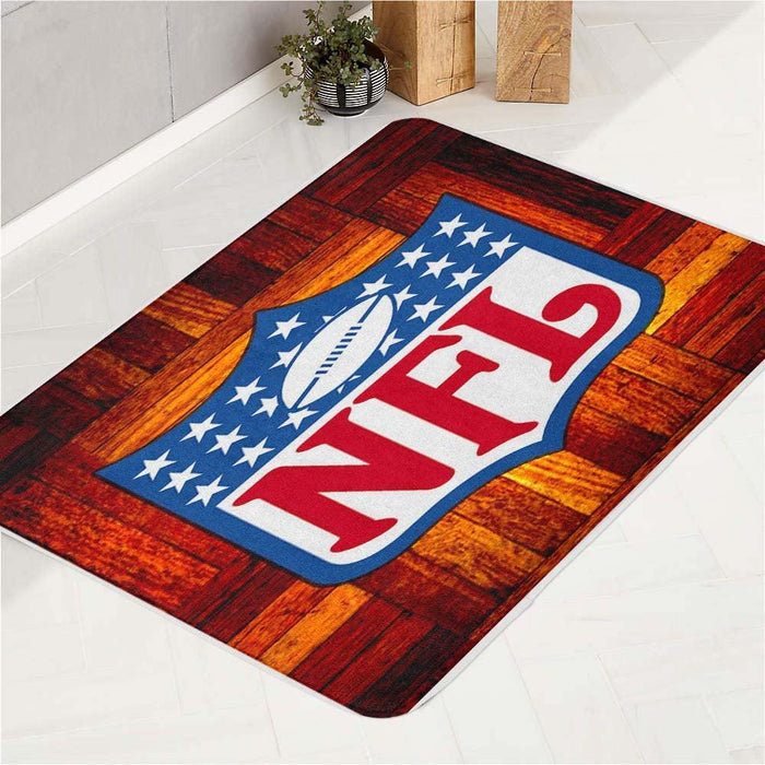 pattern nfl logo bath rugs