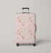 plain red cool pattern cats Luggage Cover | suitcase